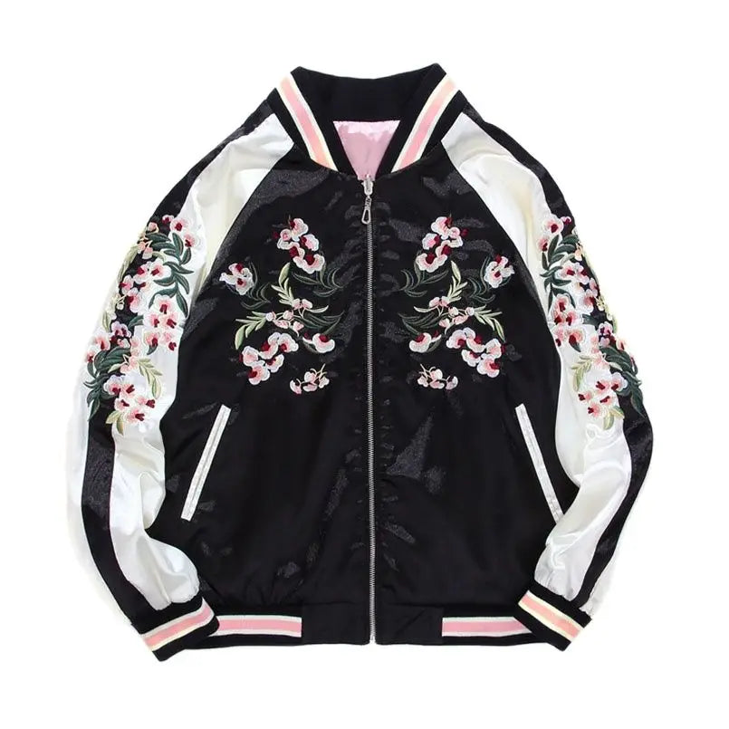 Pink black bomber jacket best sale