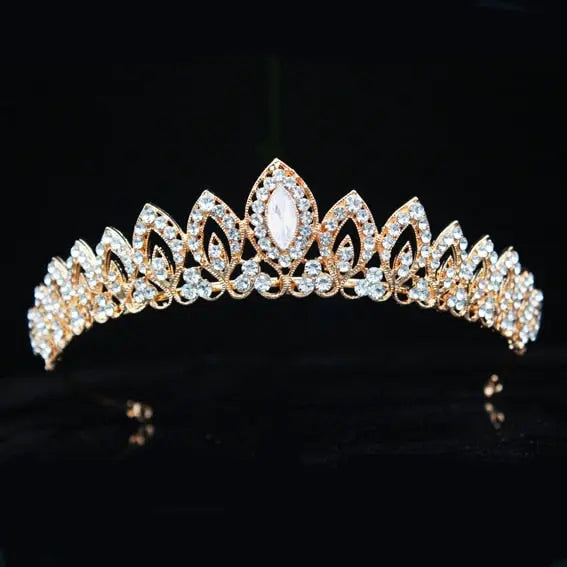 Bridal Tiara with rhinestone crystals - Satin & Sox