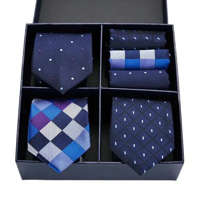 Eddison - Men's Neck Tie and Hanky Gift Box - Satin & Sox