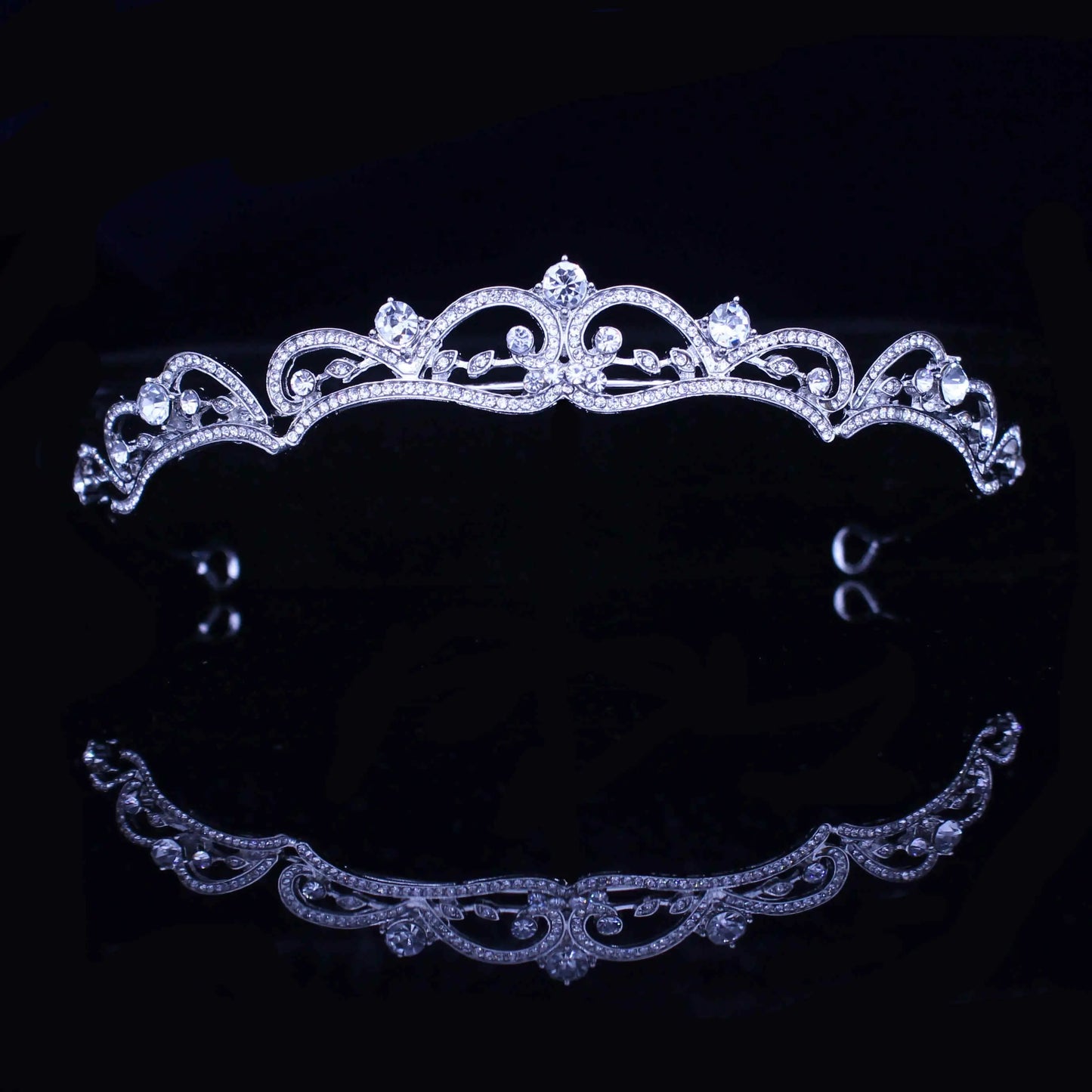 Bridal Tiara with rhinestone crystals - Satin & Sox