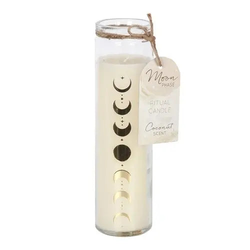 Moon Phase Coconut Tube Candle - Image #1