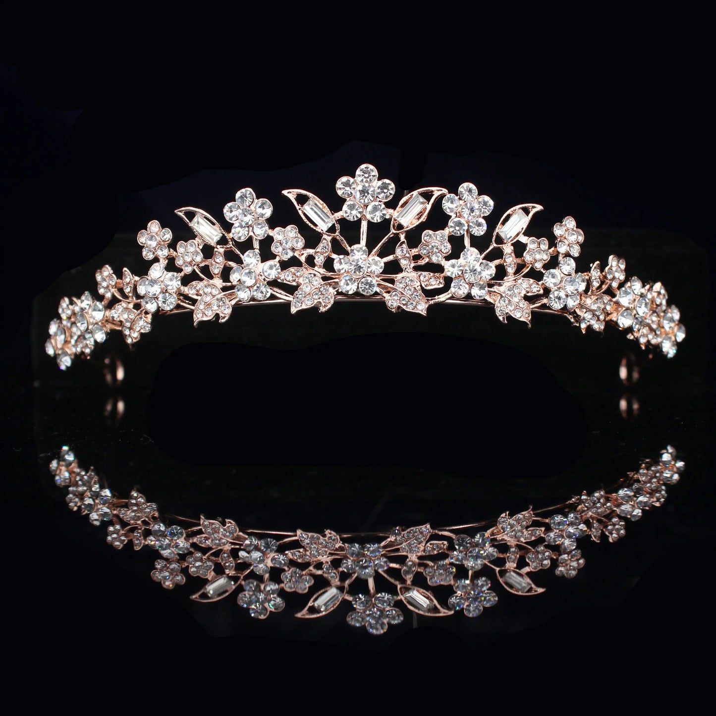 Bridal Tiara with rhinestone crystals - Satin & Sox