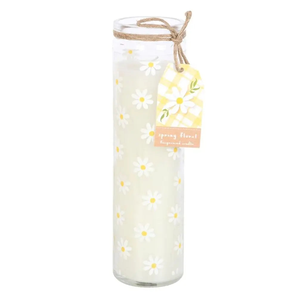 White Daisy Tube Candle - Image #1