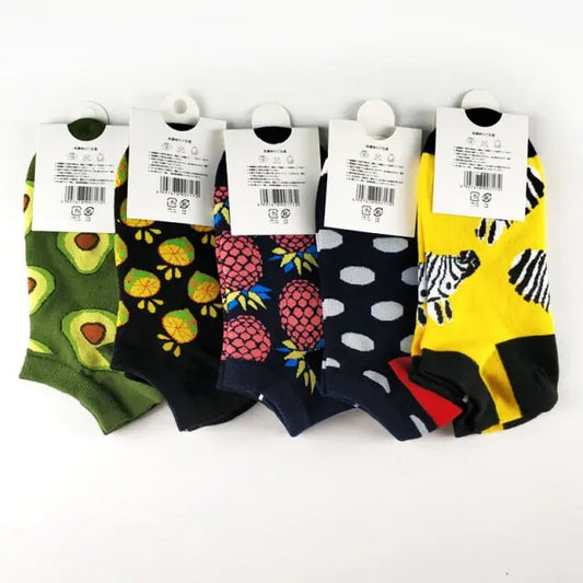 Novelty 5 Pack Adult Trainer Socks - Satin & Sox