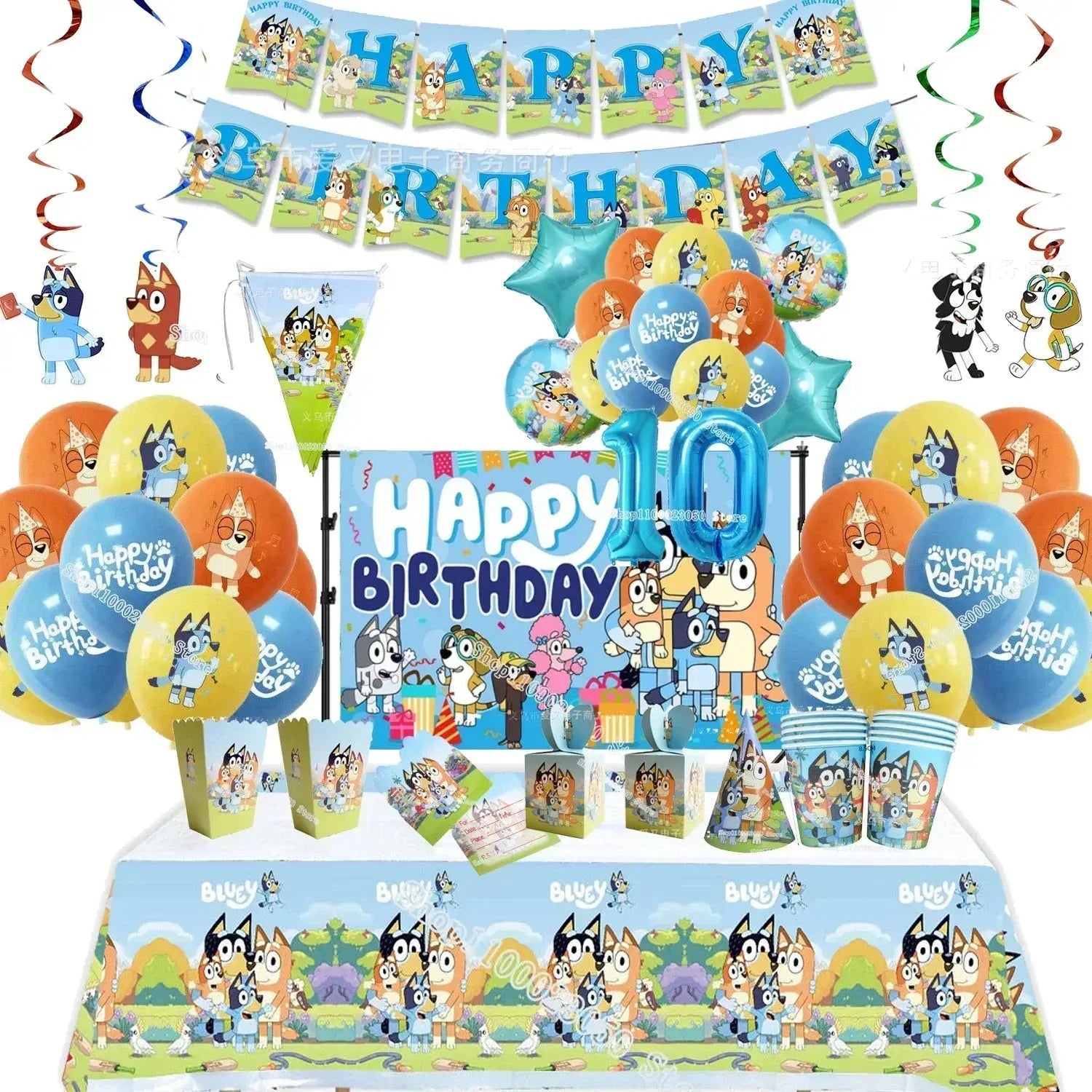 Bluey Party Decorations - Satin & Sox