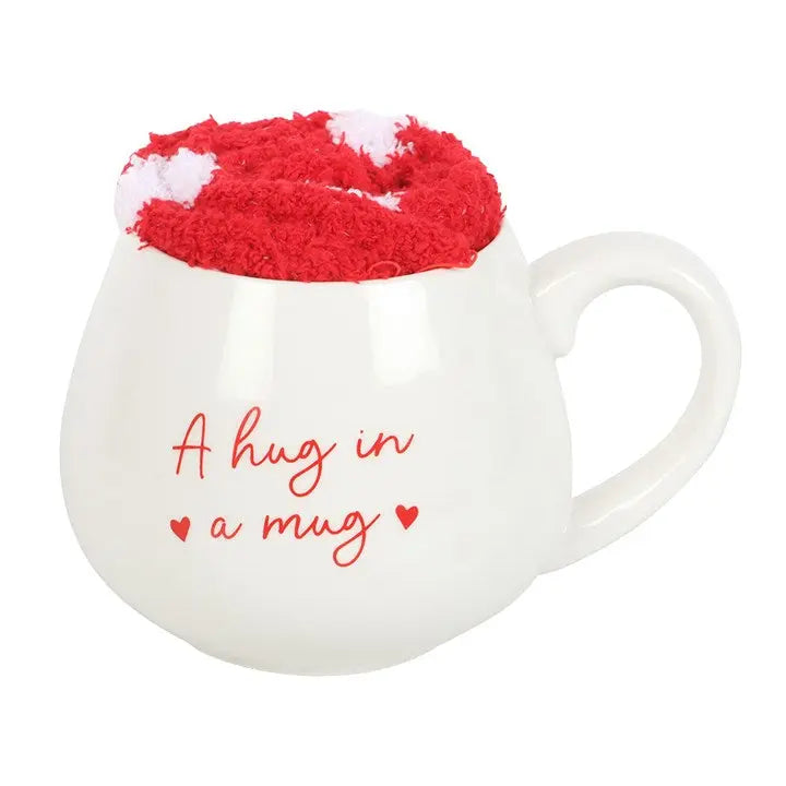 Hug in a Mug Heart Mug and Socks Set - Image #4