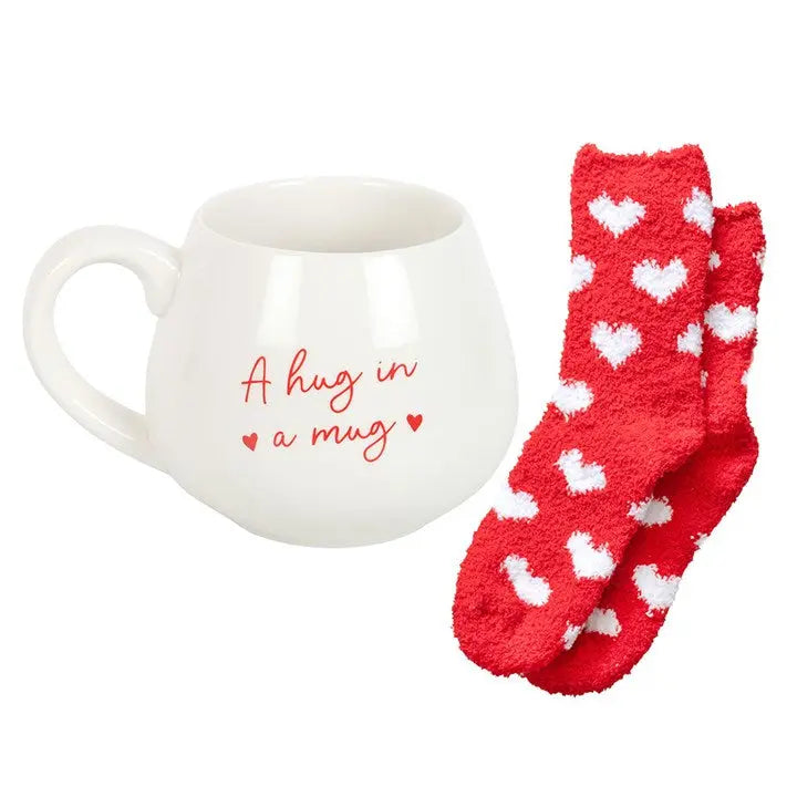 Hug in a Mug Heart Mug and Socks Set - Image #5