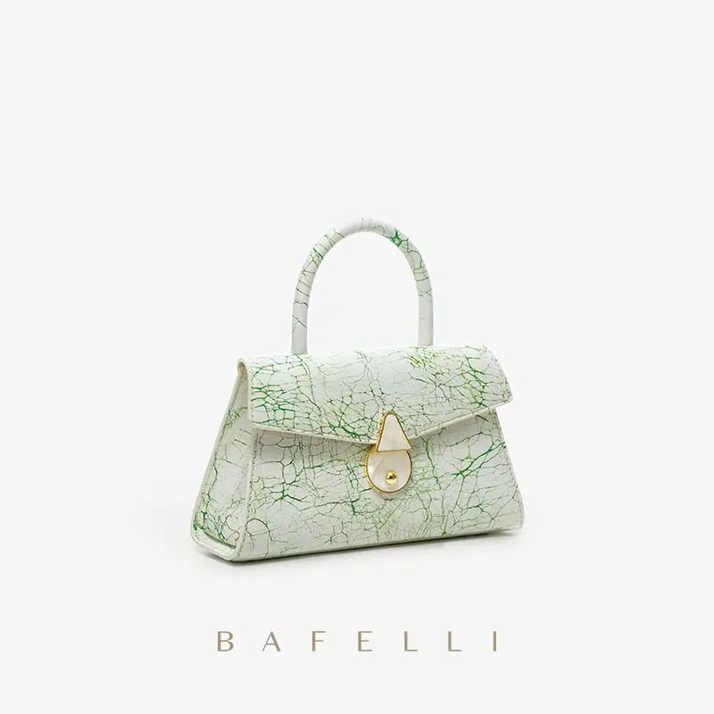 Bafelli Small White Clutch - Satin & Sox