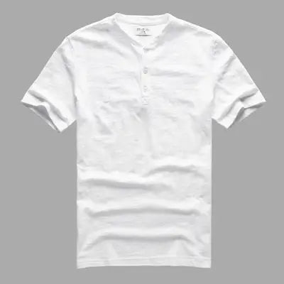 Organic cotton short sleeved button collar t-shirt - Satin & Sox