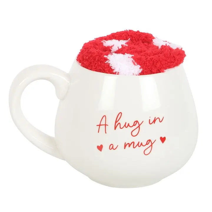 Hug in a Mug Heart Mug and Socks Set - Image #2