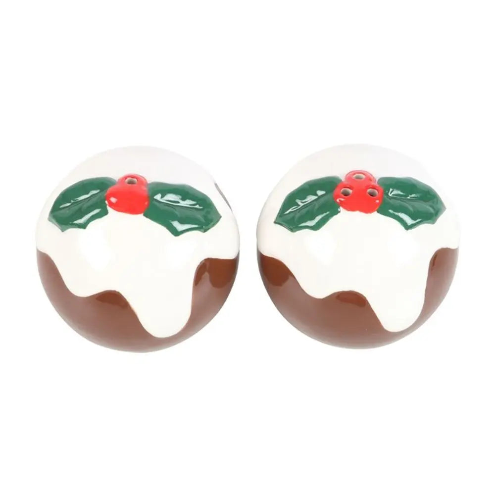 Christmas Pudding Salt and Pepper Shakers - Satin & Sox