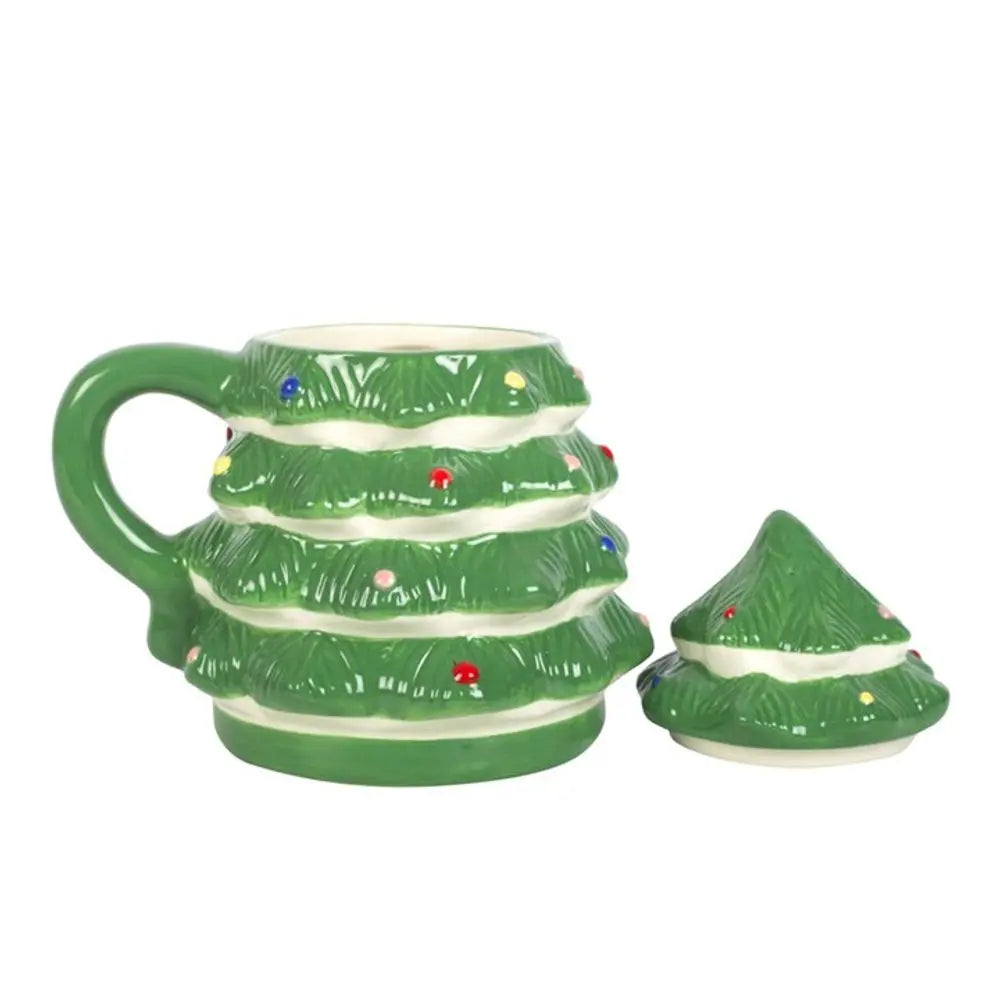 Green Christmas Tree Shaped Mug - Satin & Sox