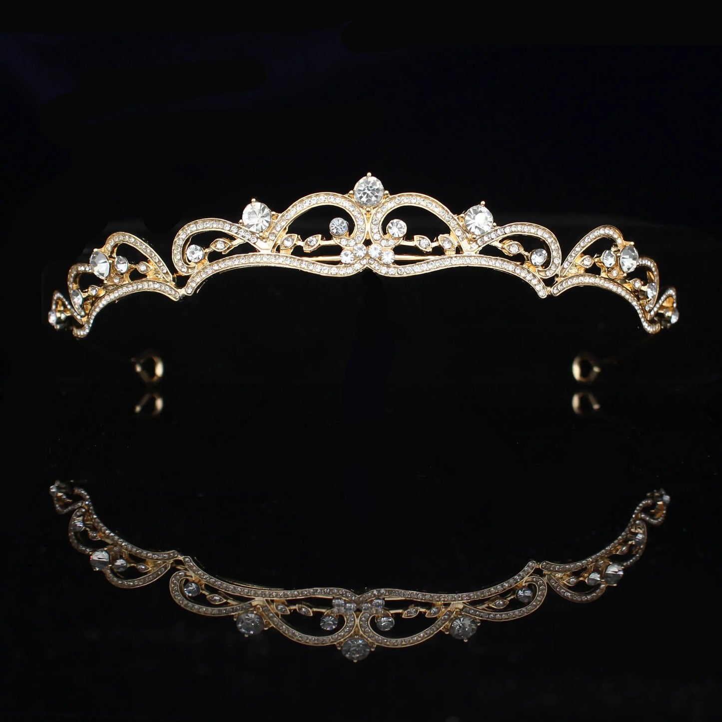 Bridal Tiara with rhinestone crystals - Satin & Sox