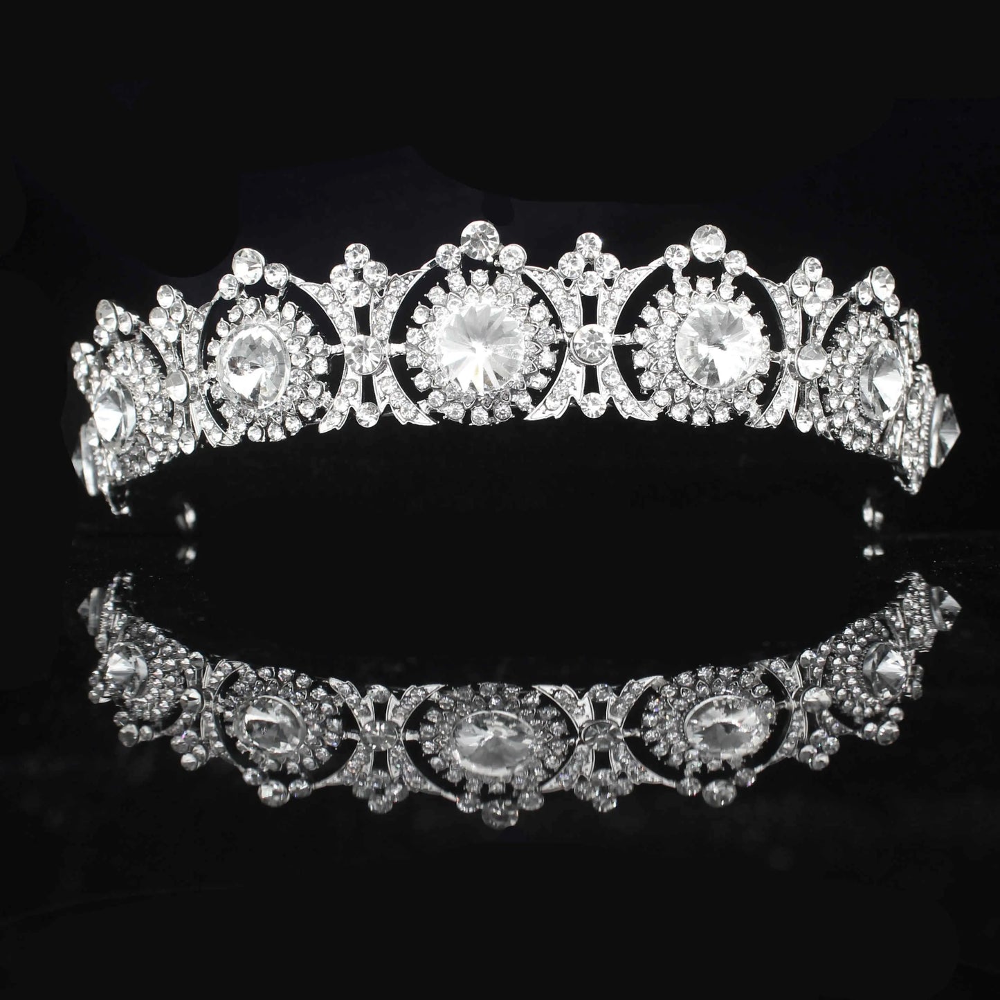 Bridal Tiara with rhinestone crystals - Satin & Sox