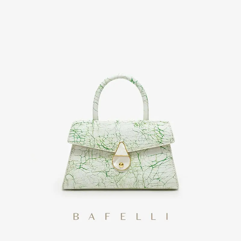 Bafelli Small White Clutch - Satin & Sox