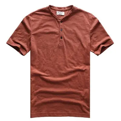 Organic cotton short sleeved button collar t-shirt - Satin & Sox