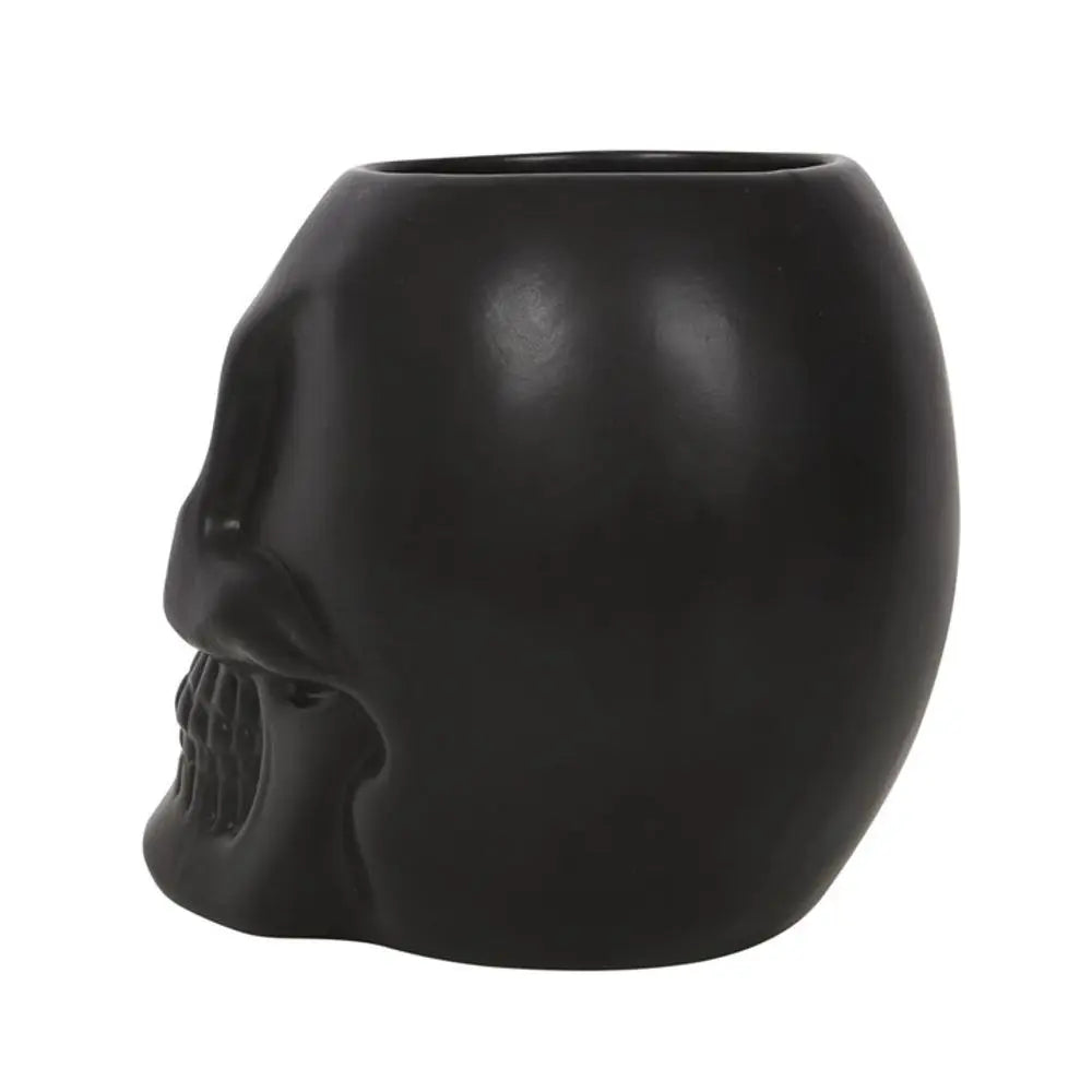 Black Skull Plant Pot - Satin & Sox