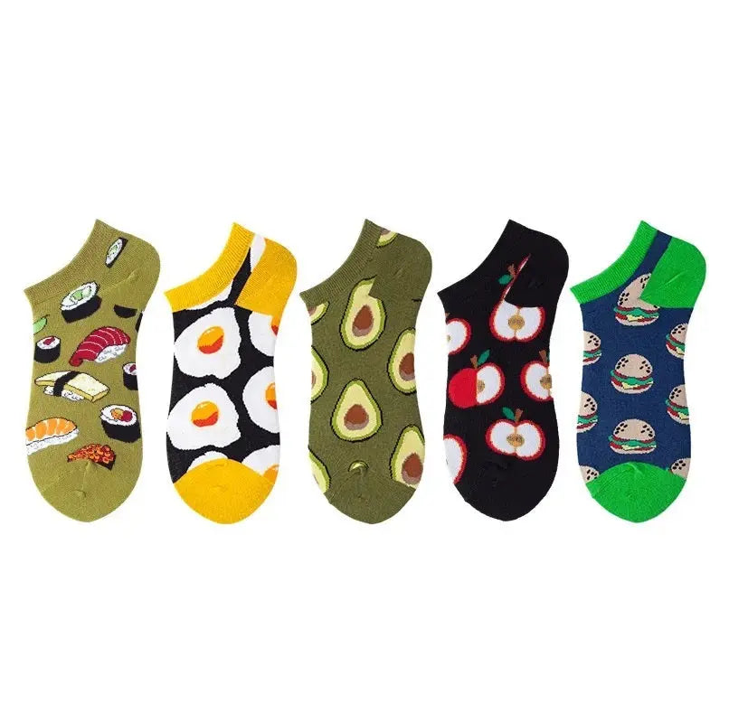 Novelty 5 Pack Adult Trainer Socks - Satin & Sox