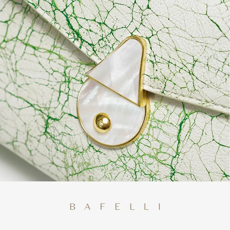 Bafelli Small White Clutch - Satin & Sox