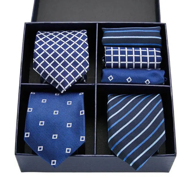 Gaspard - Men's Neck Tie and Hanky Gift Box - Satin & Sox