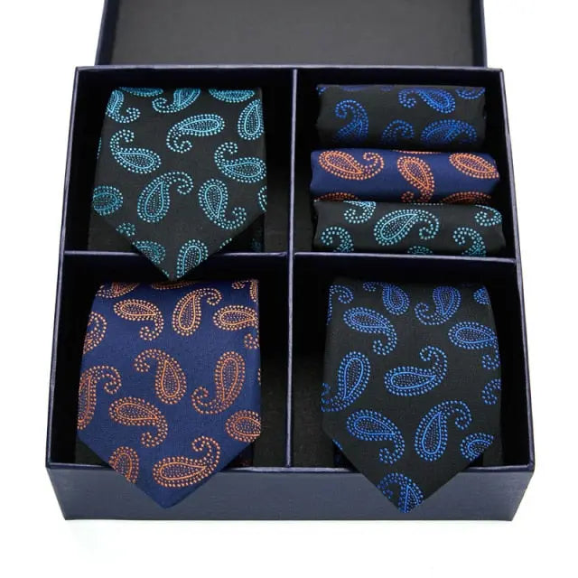 Heral - Men's Tie Gift Box 100% Silk - Satin & Sox