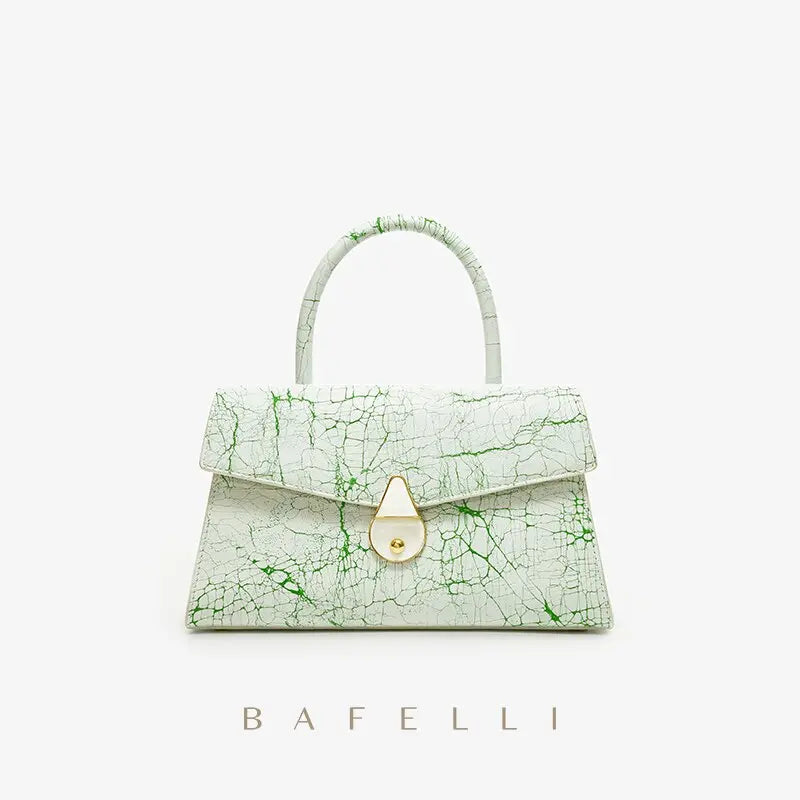 Bafelli Small White Clutch - Satin & Sox