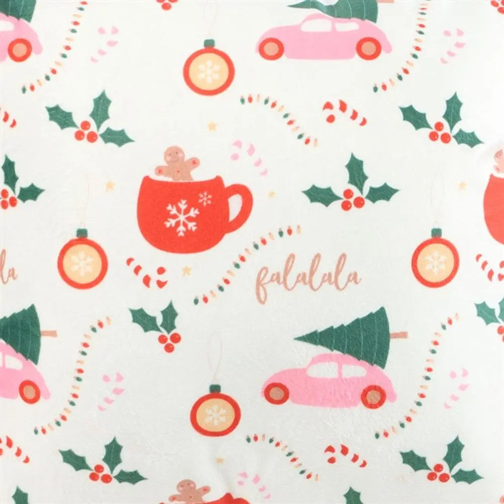 Square Sugarplum Fun Christmas Print Cushion - Image #3