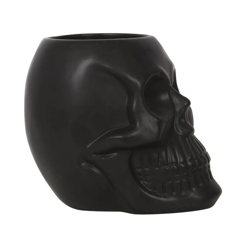 Black Skull Plant Pot - Satin & Sox