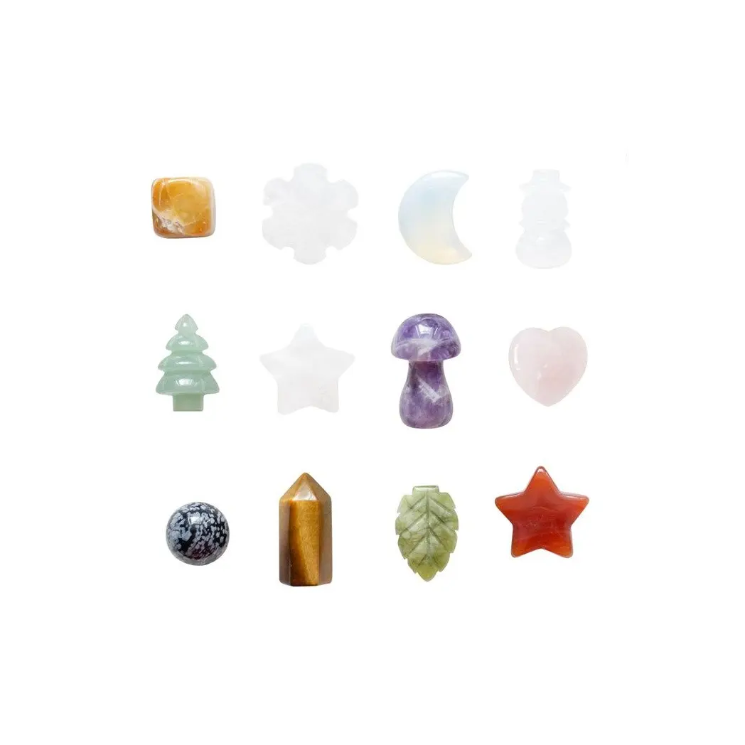 12 Days of Christmas Shaped Crystal Advent Calendar - Satin & Sox