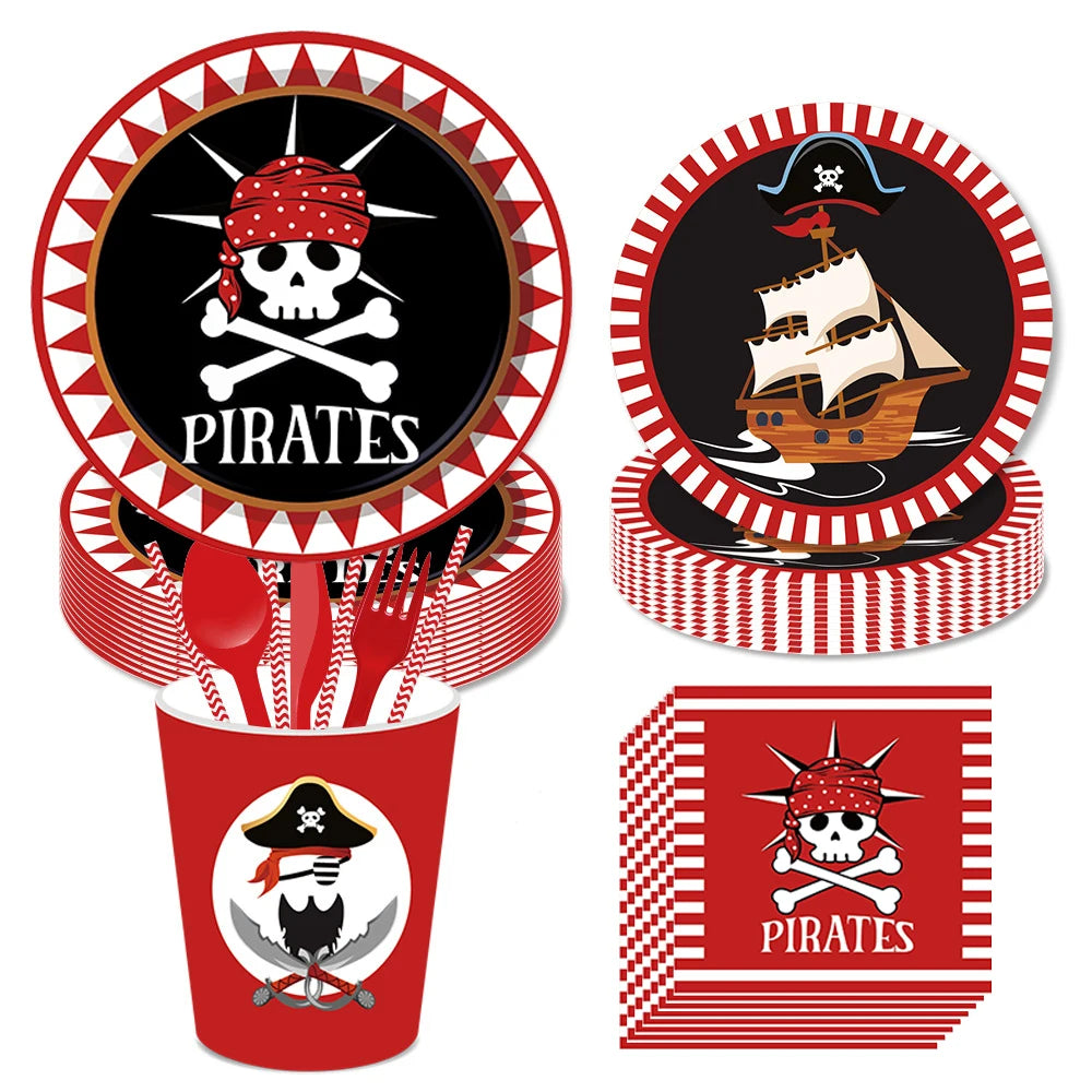 Pirate Theme Party Decorations - Satin & Sox