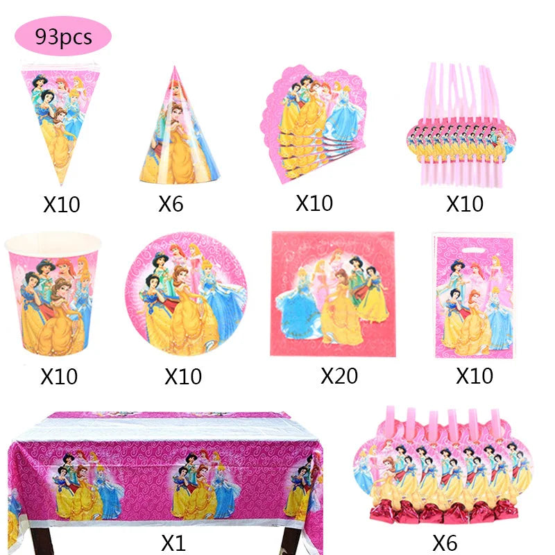 Disney Princess Party Decorations - Satin & Sox