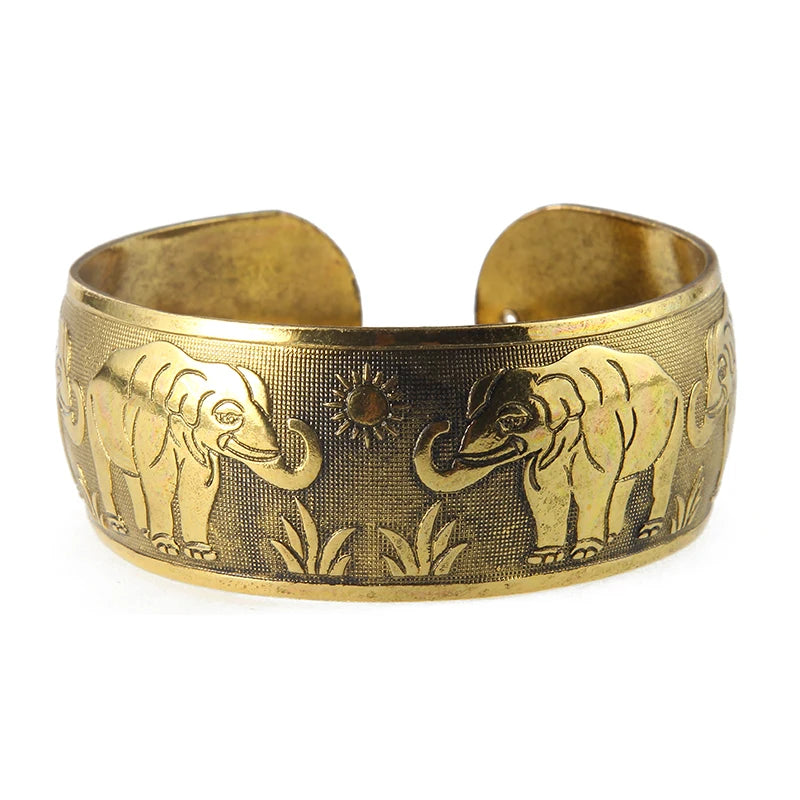 Tibetan Bronze Engraved Bangle