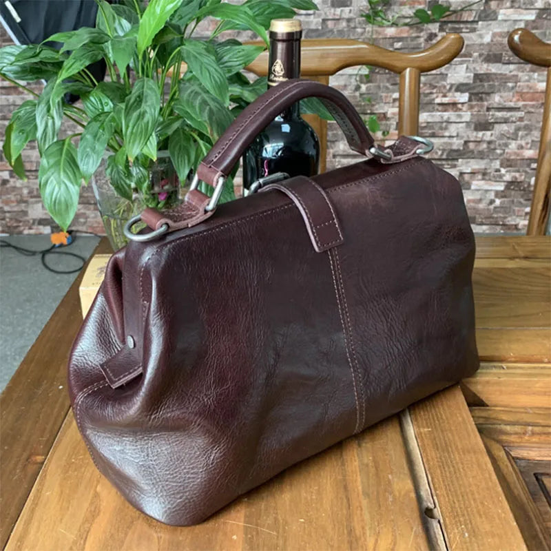 Genuine Leather Doctor Handbag