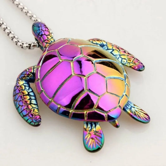 Sea Turtle Pendant Necklace - Satin & Sox