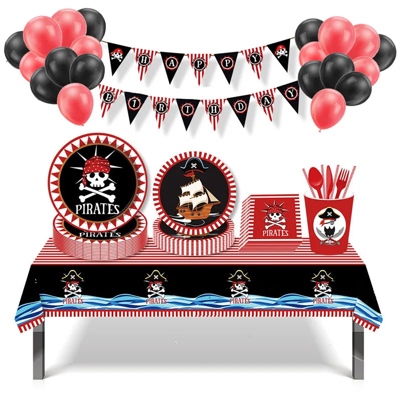 Pirate Theme Party Decorations - Satin & Sox