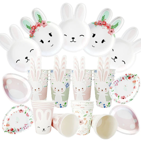 Easter Bunny Party Supplies and Table wear