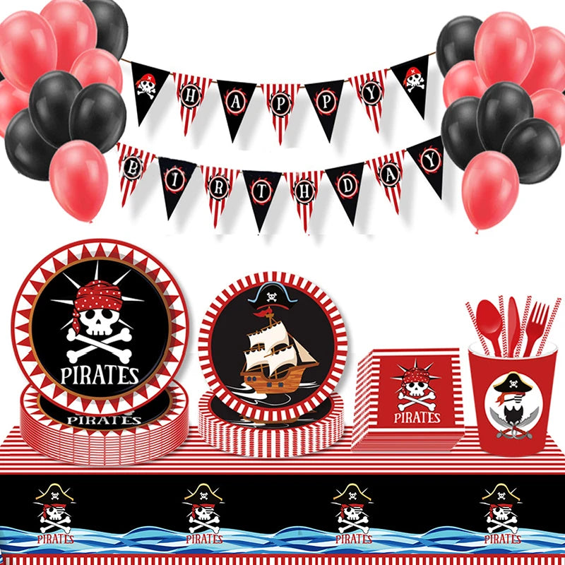 Pirate Theme Party Decorations - Satin & Sox