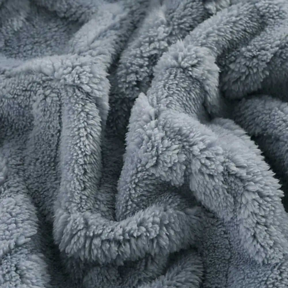 Solid Color Flannel Blanket Throw