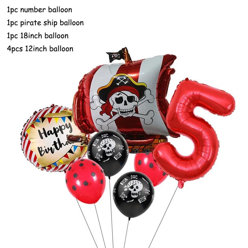 Pirate Theme Party Decorations - Satin & Sox