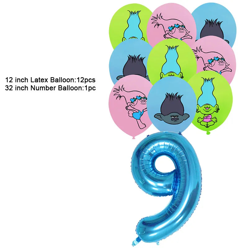 Disney TROLLS  Theme Party Decorations - Satin & Sox