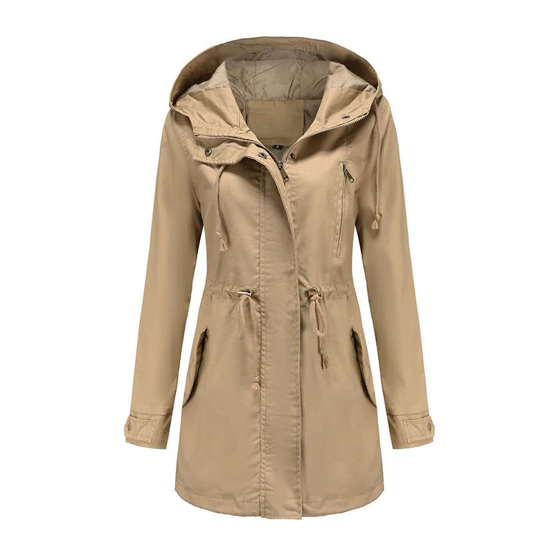 Women's Hooded Trench Coat