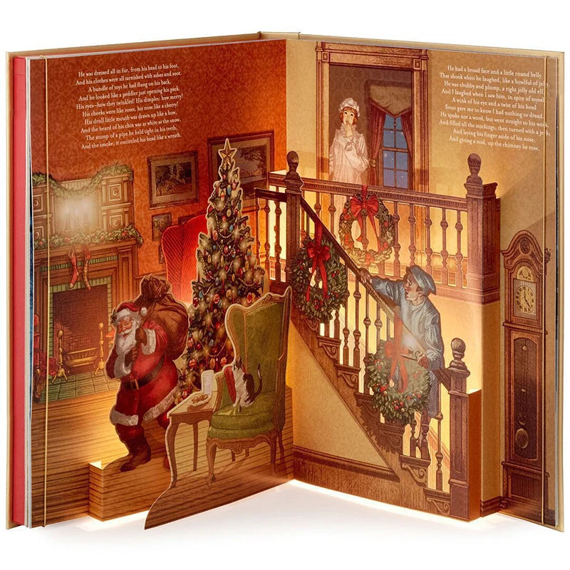 Christmas Pop-Up Book The Night Before Christmas - Satin & Sox