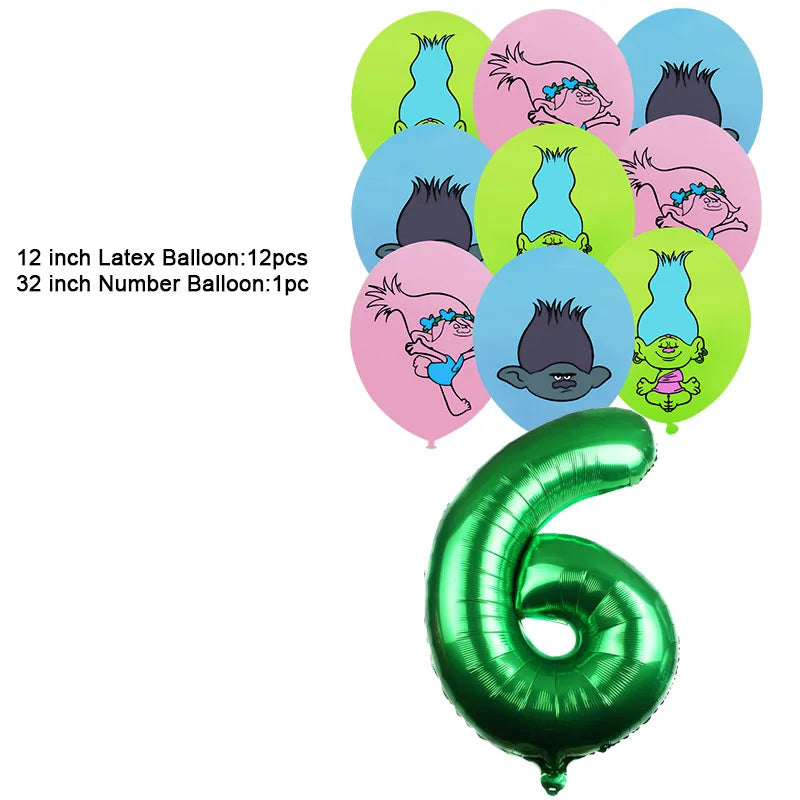 Disney TROLLS  Theme Party Decorations - Satin & Sox