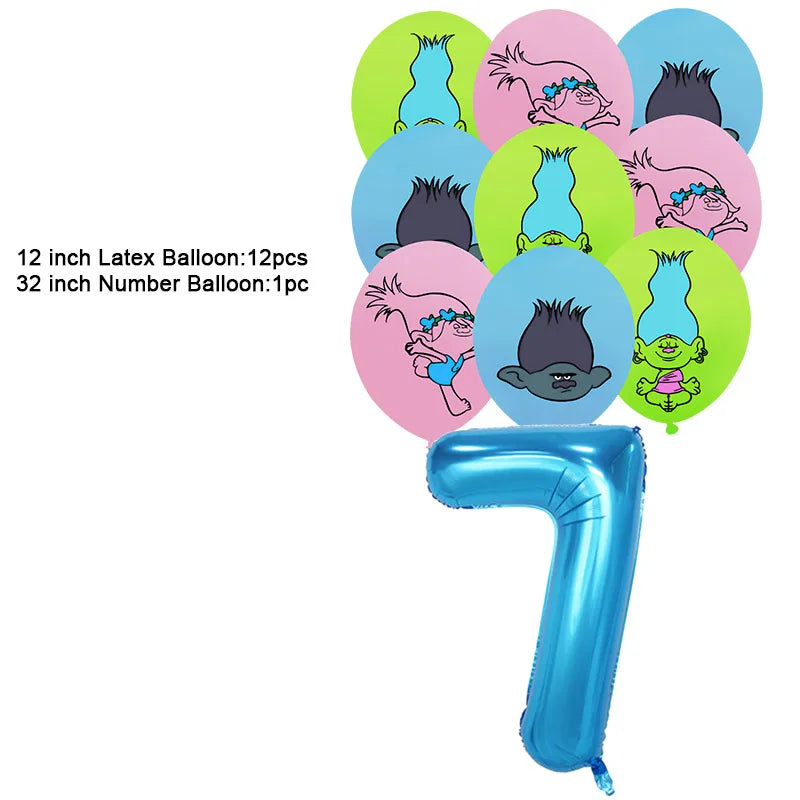 Disney TROLLS  Theme Party Decorations - Satin & Sox