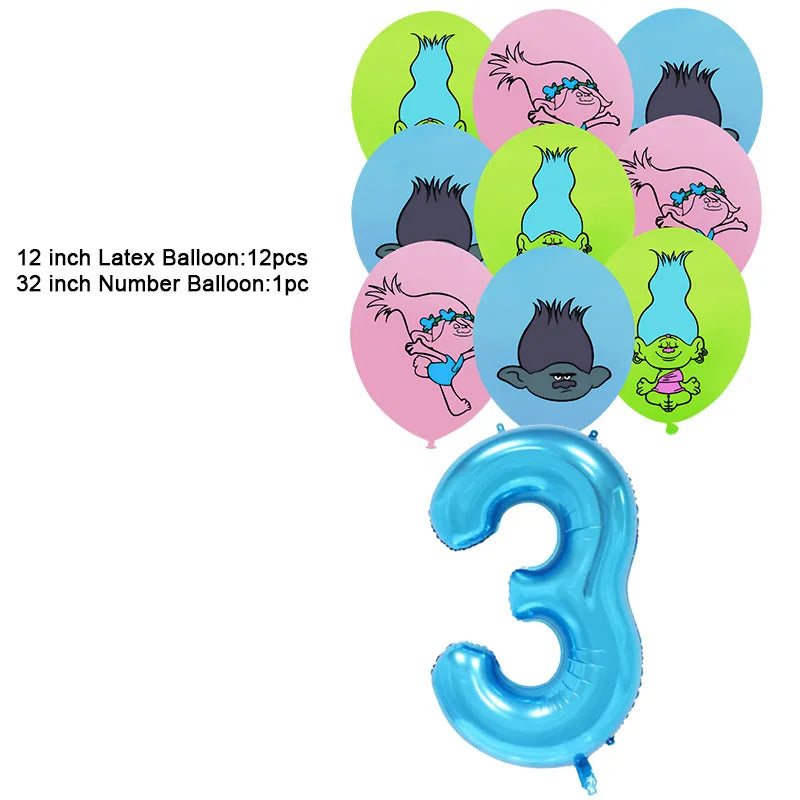 Disney TROLLS  Theme Party Decorations - Satin & Sox