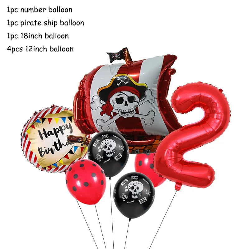 Pirate Theme Party Decorations - Satin & Sox