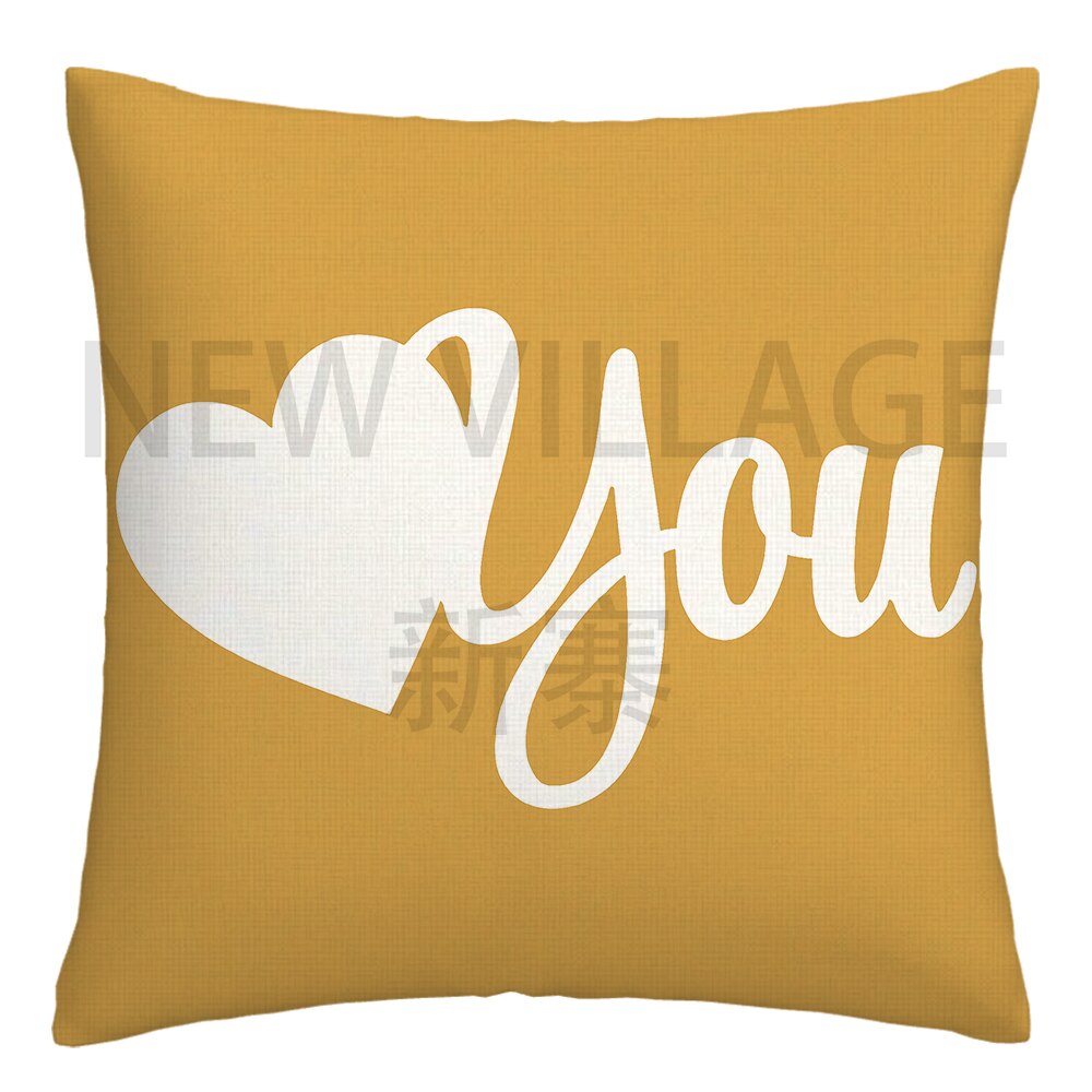 Yellow and white linen cushion covers - Satin & Sox