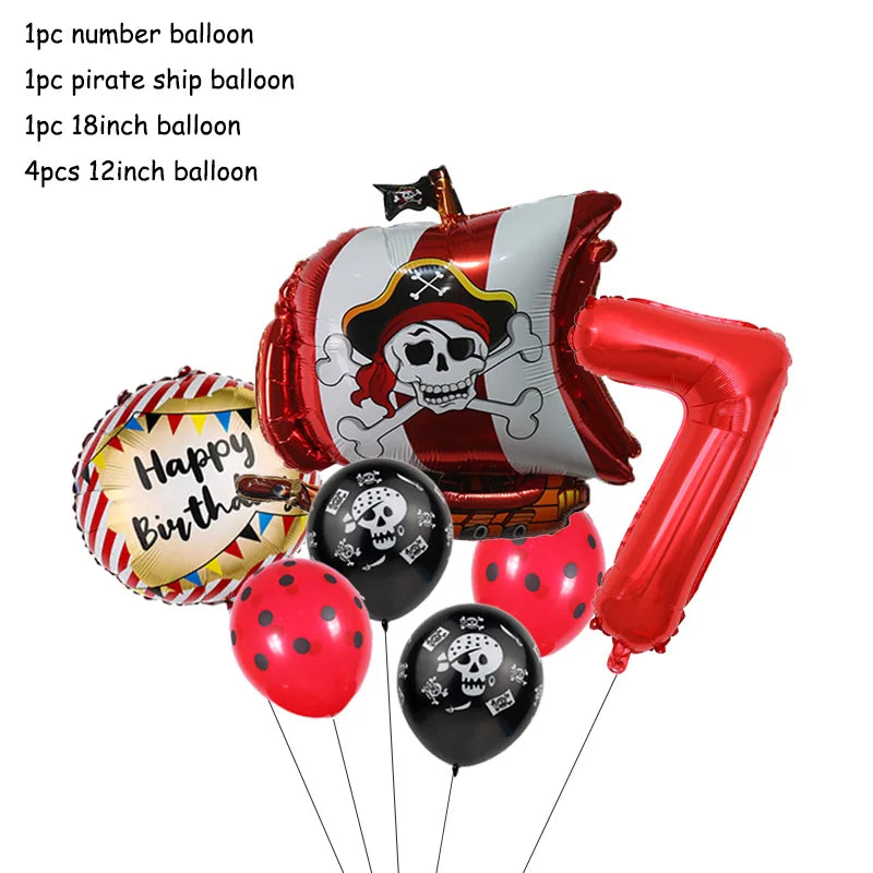 Pirate Theme Party Decorations - Satin & Sox