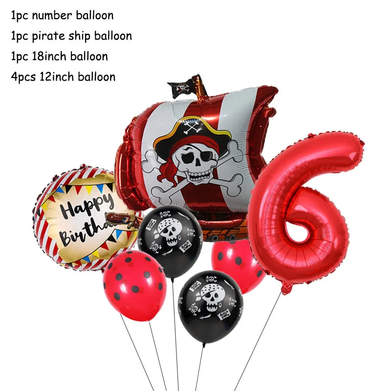 Pirate Theme Party Decorations - Satin & Sox