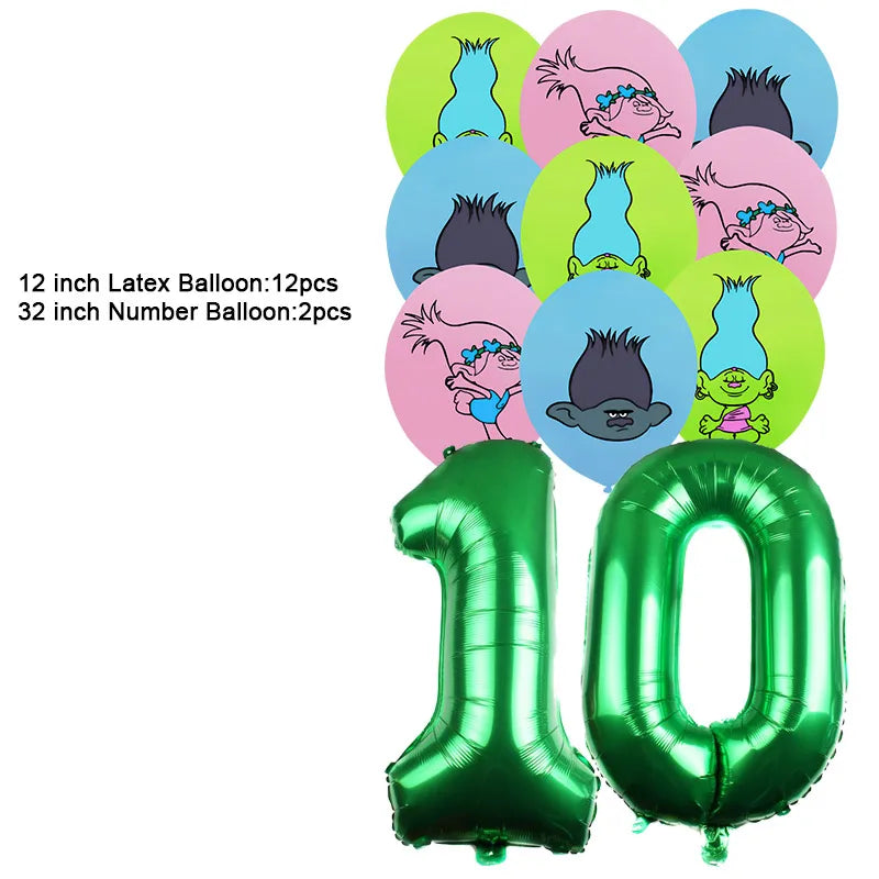 Disney TROLLS  Theme Party Decorations - Satin & Sox